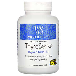 Natural Factors, WomenSense, ThyroSense, Fórmula para las tiroides, 120 cápsulas vegetales
