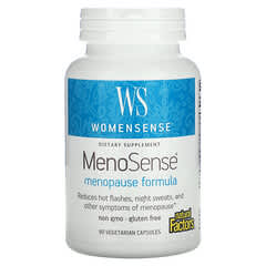 Natural Factors, WomenSense, MenoSense, Fórmula para la menopausia, 90 cápsulas vegetales