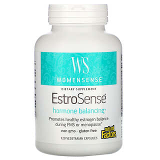 Natural Factors, WomenSense, EstroSense, Hormone Balancing, Hormonausgleich für Frauen, 120 pflanzliche Kapseln