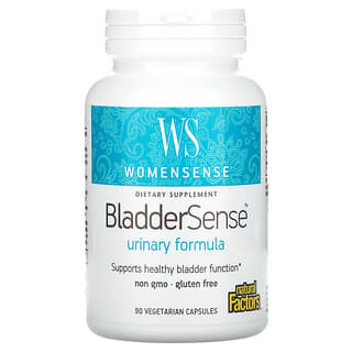 Natural Factors, Womensense, BladderSense, 90 вегетарианских капсул