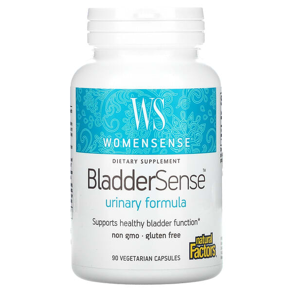 Natural Factors, WomenSense（ウィメンセンス）、BladderSense（ブラダーセンス）、ベジカプセル90粒
