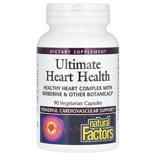 Natural Factors, Ultimate Heart Health, для здоровья сердца, 90 растительных капсул