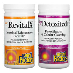 ناتورال فاكتورز‏, تنظيف شامل لمدة 7 أيام مع RevitalX و Detoxitech ، 1.33 رطل (603.5 جم)