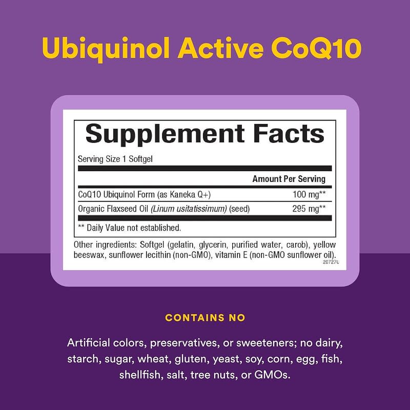 Natural Factors, Kaneka Ubiquinol CoQ10 100 mg, 120 Softgels | iHerb