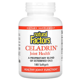 Natural Factors, Celadrin（セラドリン）、ジョイントヘルス、ソフトジェル180粒