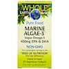 Whole Earth & Sea, Marine Algae-3, 450 mg EPA & DHA, 30 Veggie Caps