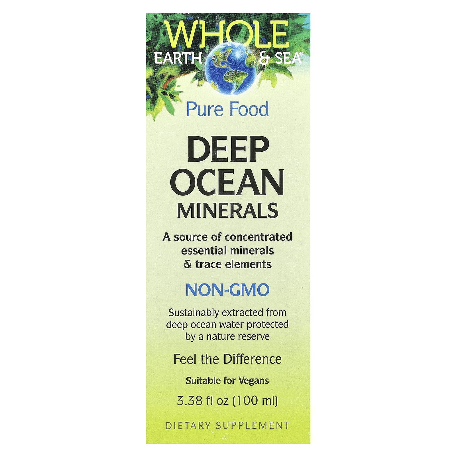 Whole Earth & Sea®, Deep Ocean Minerals, 3.38 fl oz (100 ml)