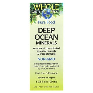 Natural Factors, Whole Earth & Sea, minerali Deep Ocean, 100 ml