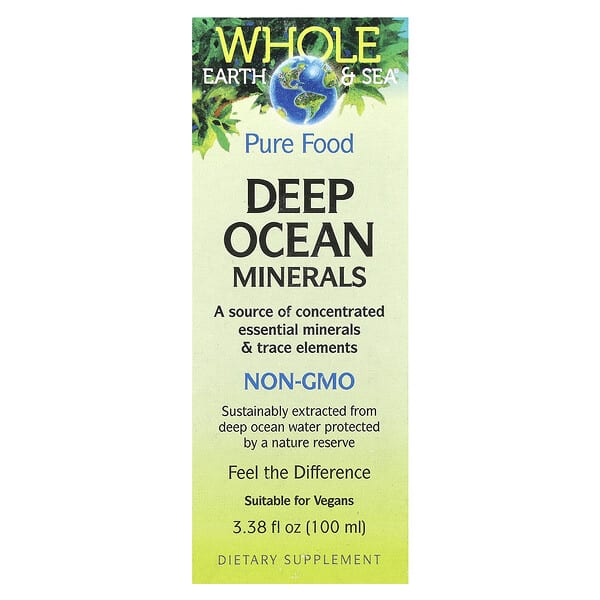 Whole Earth & Sea®, Deep Ocean Minerals, 3.38 fl oz (100 ml)