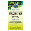 Whole Earth & Sea, Vegan Bioenhanced Vitamin D3, 5,000 IU, 60 Vegetarian Capsules