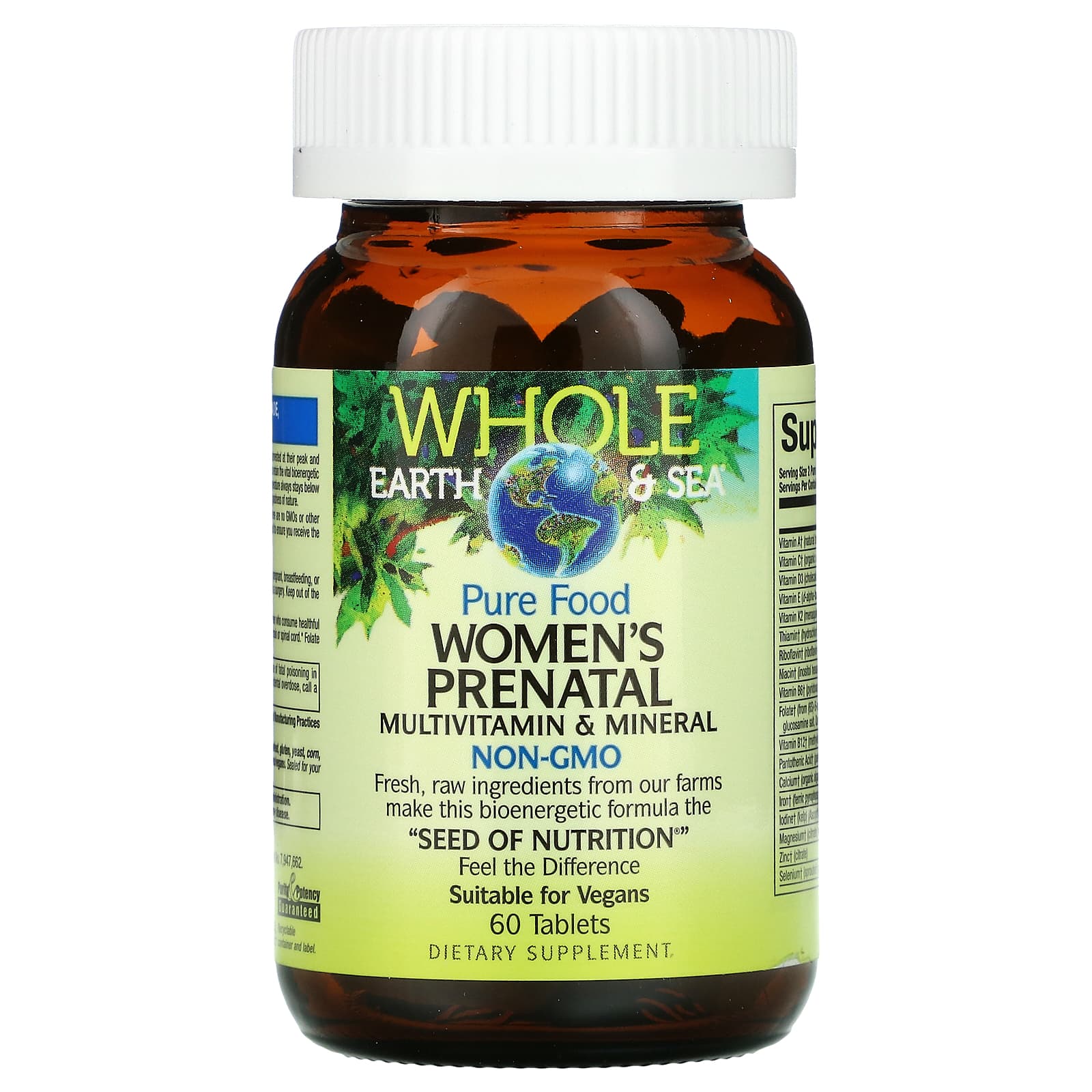 Natural Factors, Whole Earth & Sea, Women's Prenatal Multivitamin