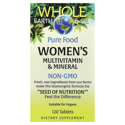 Natural Factors, Whole Earth & Sea®, Women's Multivitamin-Mineral, 120 Tablets