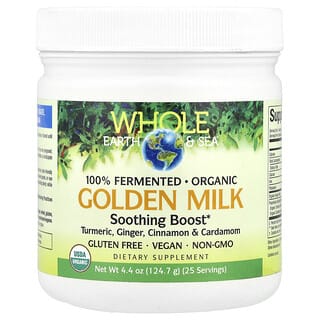 Natural Factors, Whole Earth & Sea, Potencia calmante con leche dorada, 124,7 g (4,4 oz)