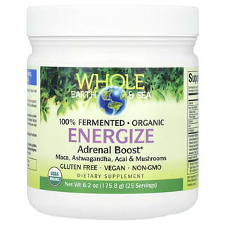 Natural Factors, Whole Earth & Sea, Energize suprarrenal, 175,8 g (6,2 oz)