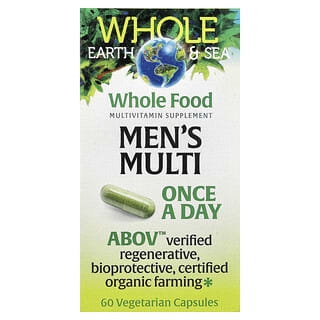Natural Factors, Whole Earth & Sea®, Suplemento multivitamínico para hombres, 60 cápsulas vegetales