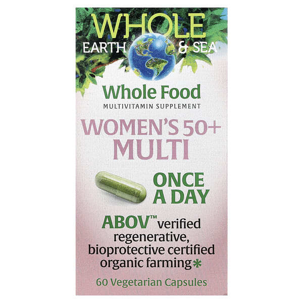 Whole Earth & Sea®, Women's 50+ Multi, 60 Vegetarian Capsules