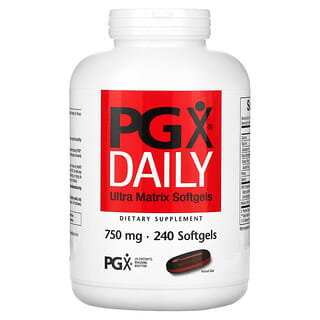 Natural Factors, PGX Daily, Cápsulas blandas ultramatriz, 750 mg, 240 cápsulas blandas
