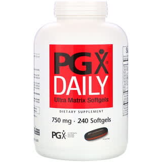 Natural Factors, PGX Daily, мягкие желатиновые капсулы с матрицей сверхвысокого качества, 750 мг, 240 мягких желатиновых капсул