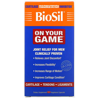 BioSil, On Your Game, 30 cápsulas vegetales