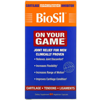 BioSil, On Your Game, 60 cápsulas vegetales