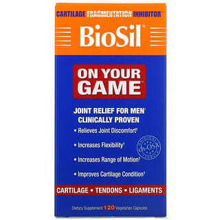 BioSil by Natural Factors, Biosil , On Your Game, 식물성 캡슐 120정