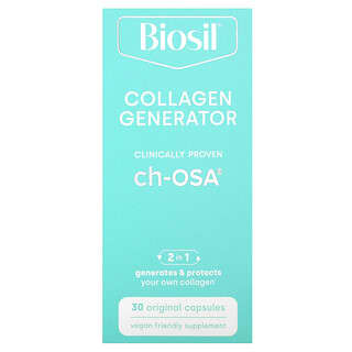 Biosil, Collagen Generator, средство для стимулирования производства коллагена, 30 оригинальных капсул