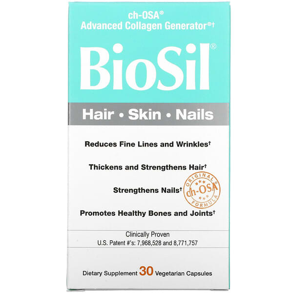 BioSil, ch-OSA、Advanced Collagen Generator（アドバンストコラーゲンジェネレーター）、ベジカプセル30粒