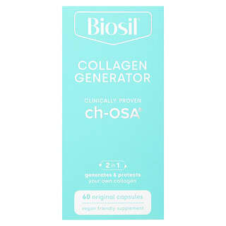 Biosil, Collagen Generator, средство для стимулирования производства коллагена, 60 оригинальных капсул