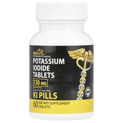 Nutri, Potassium Iodide Tablets, 60 Tablets (65 mg per Tablet)