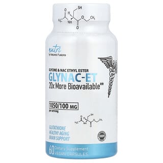 ناتشرز فيوجن‏, Nutri ، Glynac-ET ، جلايسين و NAC Ethyl Ester ، 60 كبسولة نباتية