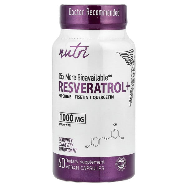 Resveratrol+, 60 Vegan Capsules