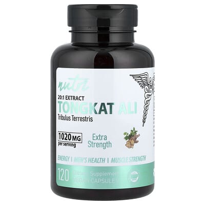 Nutri, Tongkat Ali, Extra Strength, 1020 mg, 120 Vegan Capsules (510 mg per capsule)