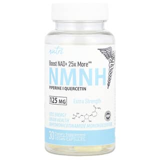 Nature's Fusions, NMNH, Concentración extra, 125 mg, 30 cápsulas veganas