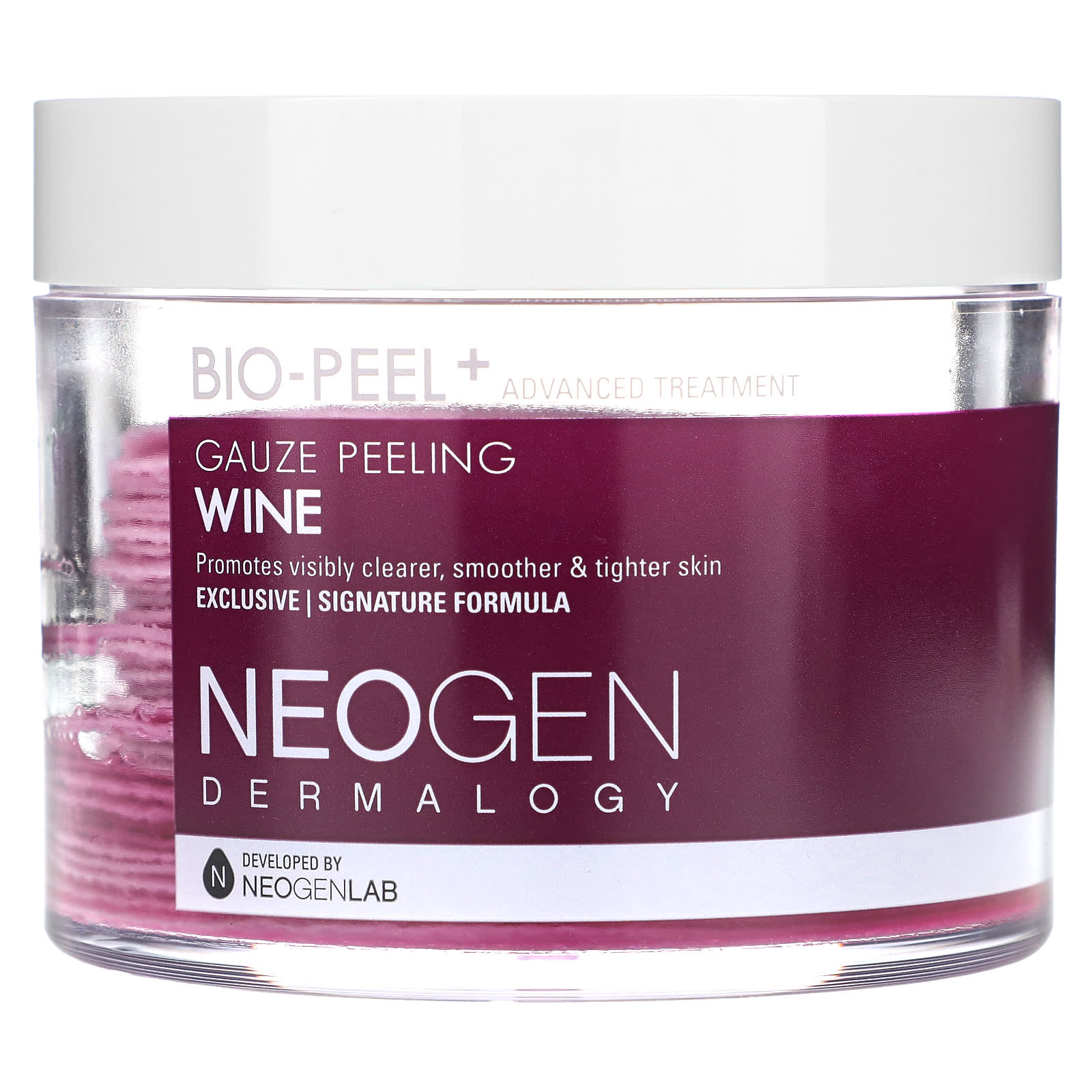 Neogen, Dermalogy, Bio-Peel + Advanced Treatment, Gauze Peeling, Wine ...