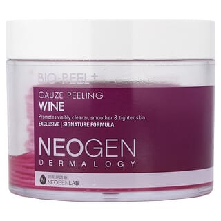 Neogen, Dermalogy, Bio-Peel + Tratamento Avançado, Peeling de Gaze, Vinho, 30 Contagens, 200 ml (6,76 fl oz)