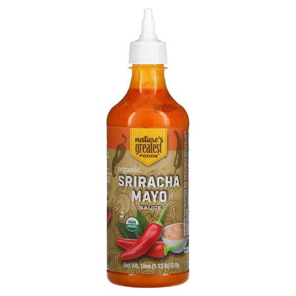Nature's Greatest Foods, Molho Orgânico Sriracha Mayo, 510 g (18 oz)