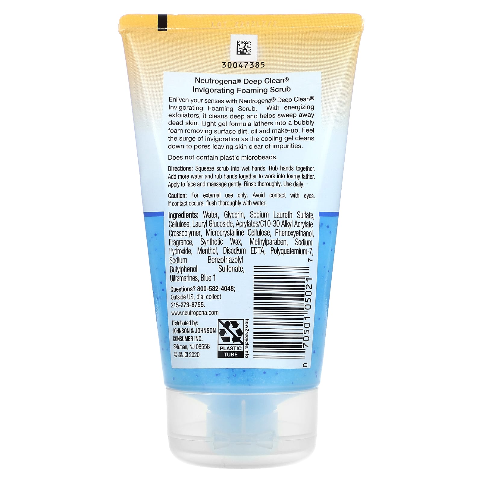 Neutrogena deep clean invigorating deals foaming scrub 4.2 ounce