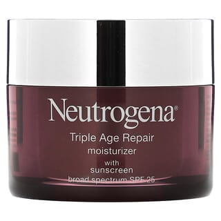 Neutrogena, Triple Age Repair, 모이스처라이저 위드 선크림, 브로드 스펙트럼 SPF 25, 48g(1.7oz)