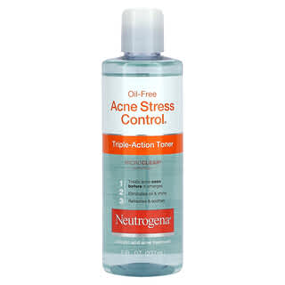 Neutrogena, Acne Stress Control, Triple-Action Toner, Oil-Free, 8 fl oz (237 ml)