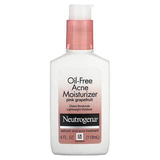 Neutrogena, Oil-Free Acne Moisturizer, Pink Grapefruit, 4 fl oz (118 ml)