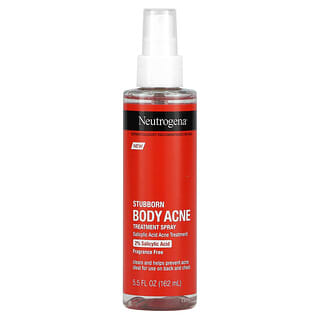 Neutrogena, Spray para el tratamiento del acné corporal persistente, Sin fragancia, 162 ml (5,5 oz. Líq.)