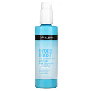 Neutrogena, Hydro Boost à l'acide hyaluronique, Lait nettoyant apaisant, Sans parfum, 230 ml