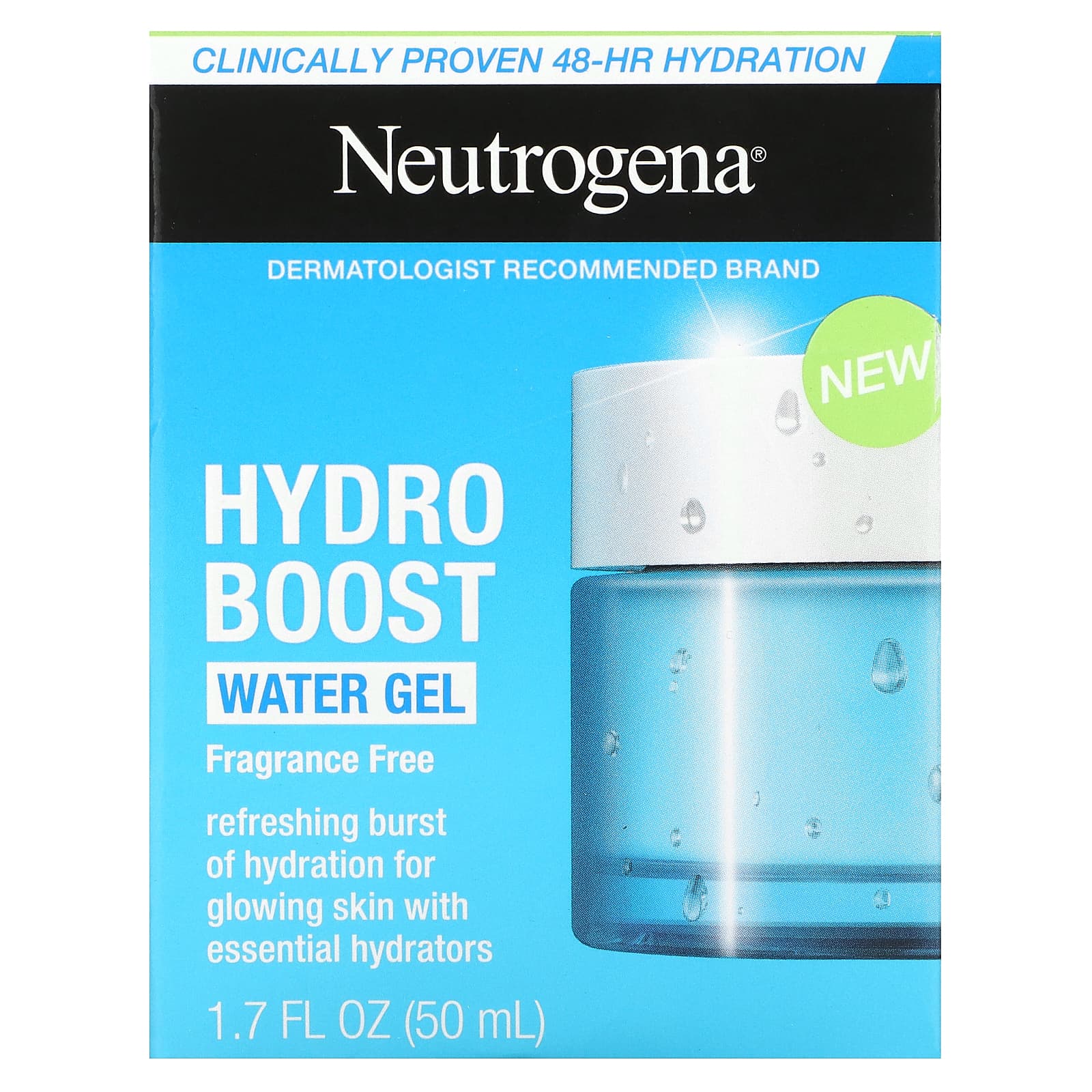 Neutrogena, Hydro Boost, Water Gel, Fragrance Free, 1.7 fl oz (50 ml)
