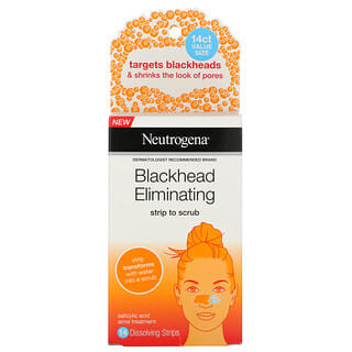 نوتروجينا‏, Blackhead Eliminating Strip to Scrub, 14  Dissolving Strips