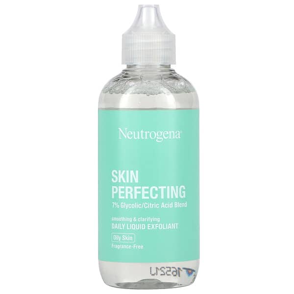 Neutrogena, Skin Perfecting, Flüssiges tägliches Peeling, fettige Haut, ohne Duftstoffe, 118 ml (4 fl. oz.)