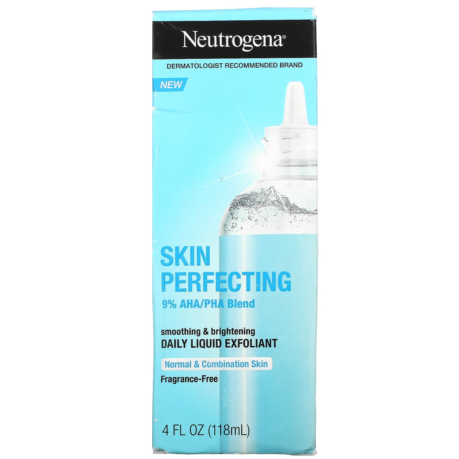 Neutrogena Skin Perfecting Daily Liquid Exfoliant Normal And Combination Skin Fragrance Free 9554