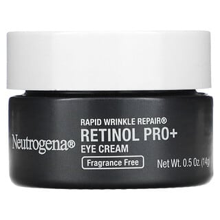 Neutrogena, Rapid Wrinkle Repair, Retinol Pro+ Eye Cream, Fragrance Free, 0.5 oz (14 g)