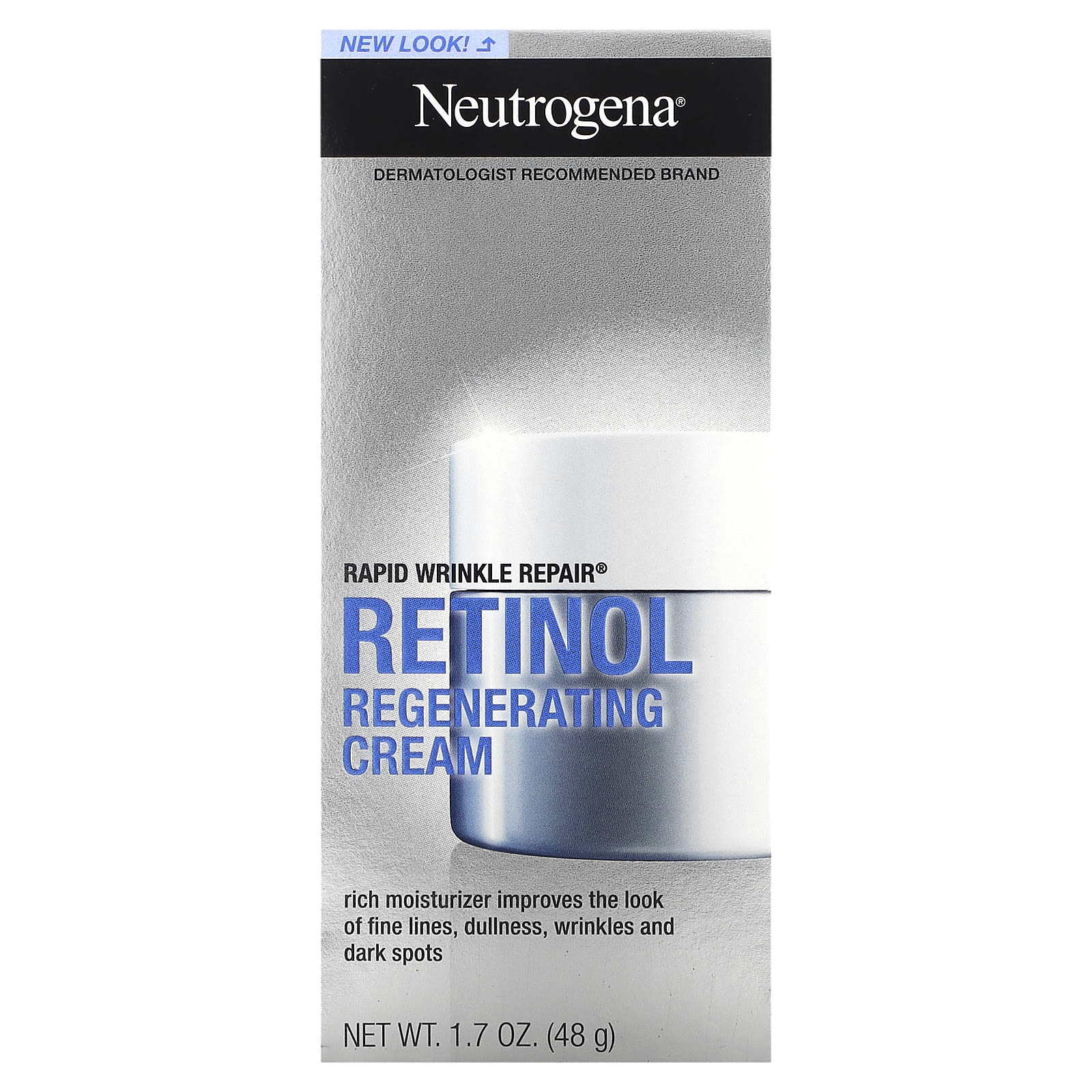 Neutrogena, Rapid Wrinkle Repair, Retinol Regenerating Cream, 1.7 oz (48 g)