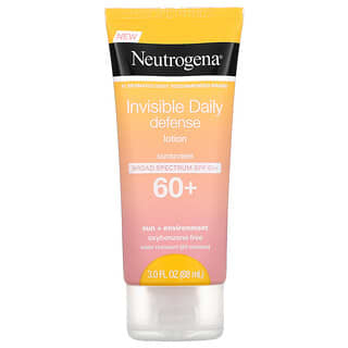 Neutrogena, Loción con protector solar Invisible Daily Defense, FPS 60+, 88 ml (3 oz. Líq.)