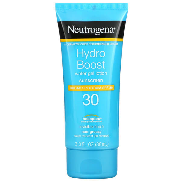 Neutrogena, ハイドロブースト、ウォータージェルローション、SPF数値30、88ｍｌ（3液量オンス）